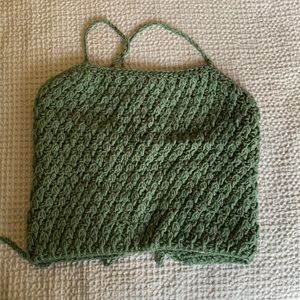 Green Crochet Top